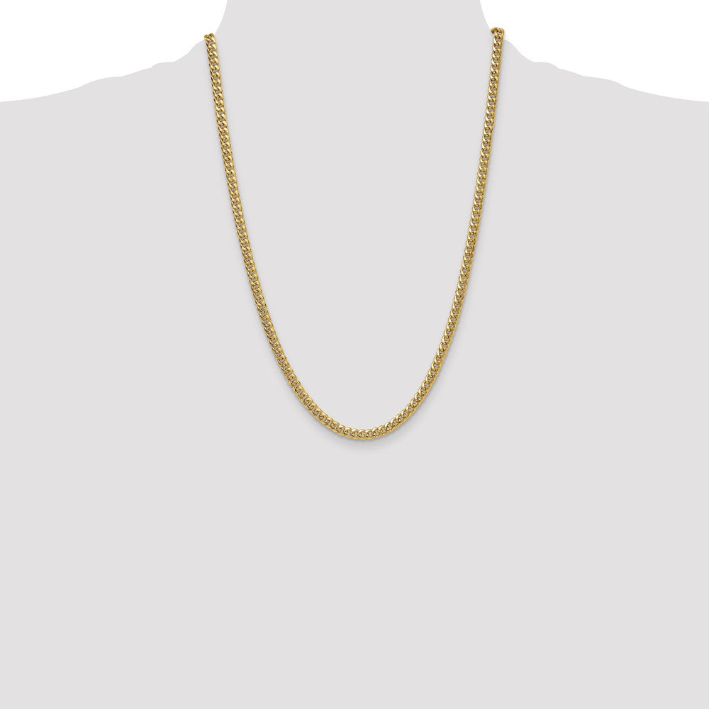 10k 4.5mm Semi-Solid Miami Cuban Chain - Product Photo