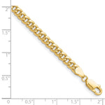 10k 4.5mm Semi-Solid Miami Cuban Chain - Product Photo