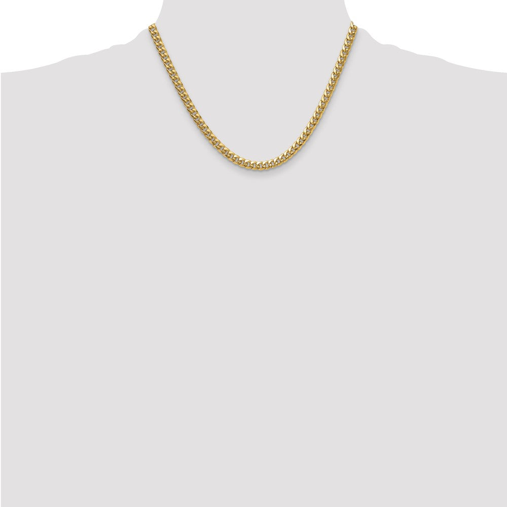 10k 5.25mm Semi-Solid Miami Cuban Chain - Product Photo