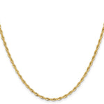 10k 2.5mm Semi-Solid Rope Chain - Product Photo