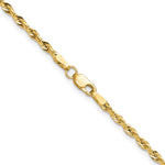 10k 2.5mm Semi-Solid Rope Chain - Product Photo