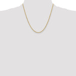 10k 2.5mm Semi-Solid Rope Chain - Product Photo