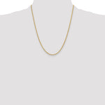 10k 2.5mm Semi-Solid Rope Chain - Product Photo