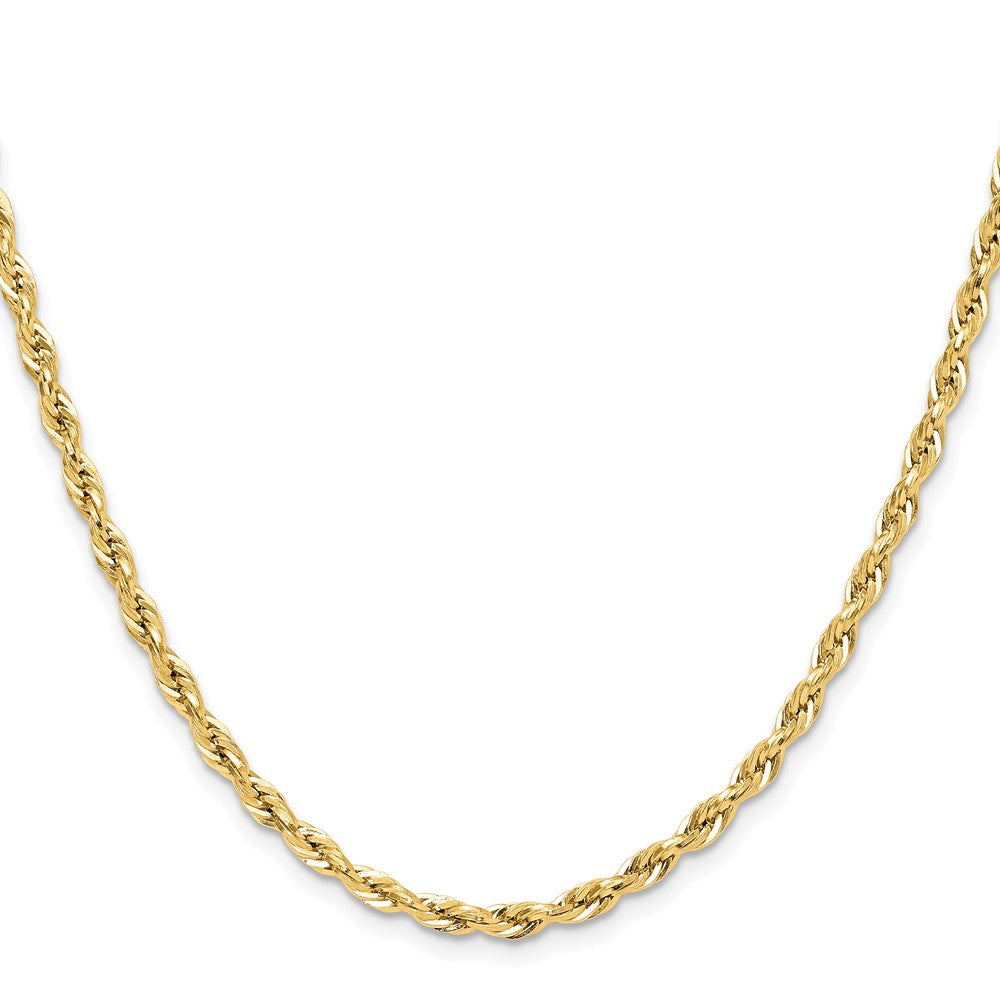10k 3.5mm Semi-Solid Rope Chain - Product Photo