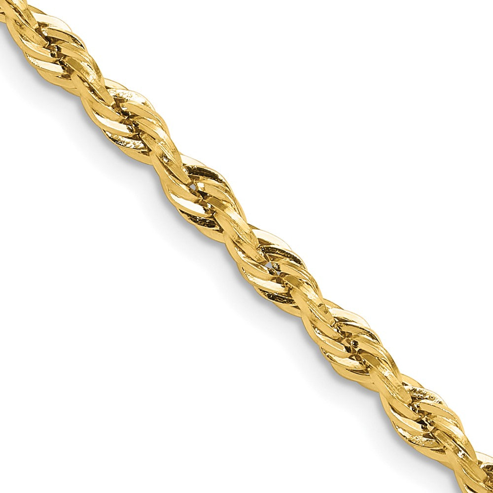10k 3.5mm Semi-Solid Rope Chain - Product Photo