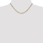 10k 3.5mm Semi-Solid Figaro Chain - Product Photo
