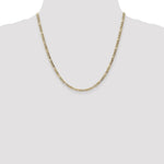10k 3.5mm Semi-Solid Figaro Chain - Product Photo