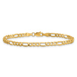 10k 3.5mm Semi-Solid Figaro Chain - Product Photo