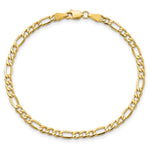 10k 3.5mm Semi-Solid Figaro Chain - Product Photo