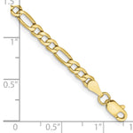10k 3.5mm Semi-Solid Figaro Chain - Product Photo