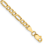 10k 3.5mm Semi-Solid Figaro Chain - Product Photo