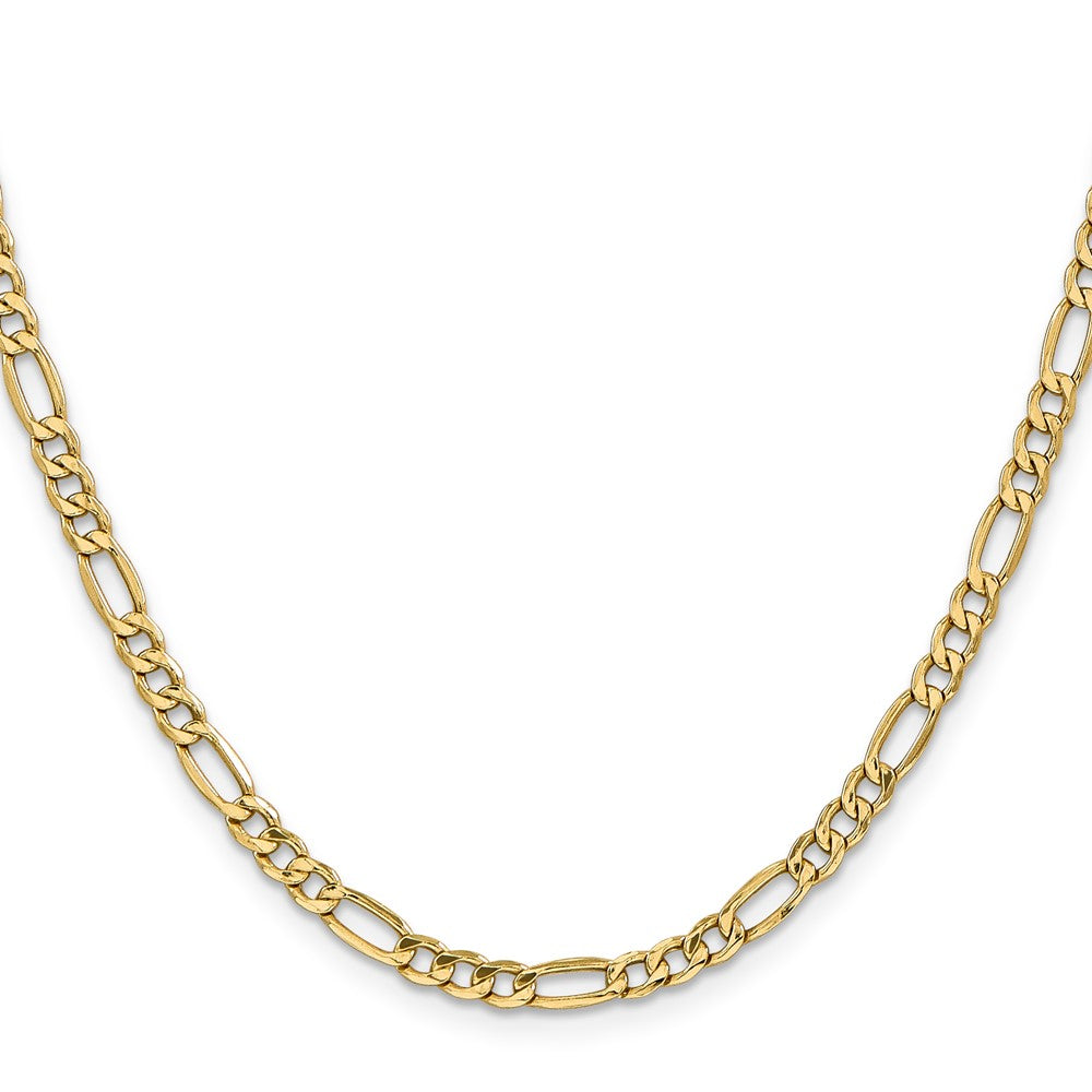 10k 4.2mm Semi-Solid Figaro Chain - Product Photo