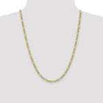 10k 4.2mm Semi-Solid Figaro Chain - Product Photo