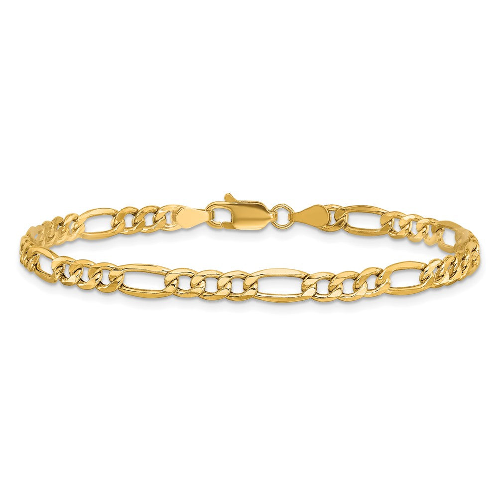 10k 4.2mm Semi-Solid Figaro Chain - Product Photo