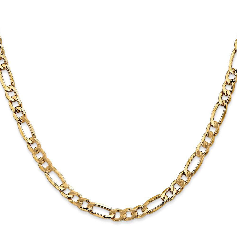 10k 5.35mm Semi-Solid Figaro Chain - Product Photo