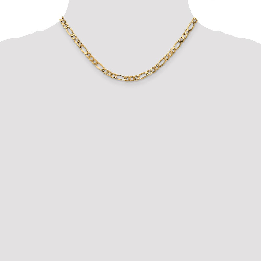 10k 5.35mm Semi-Solid Figaro Chain - Product Photo