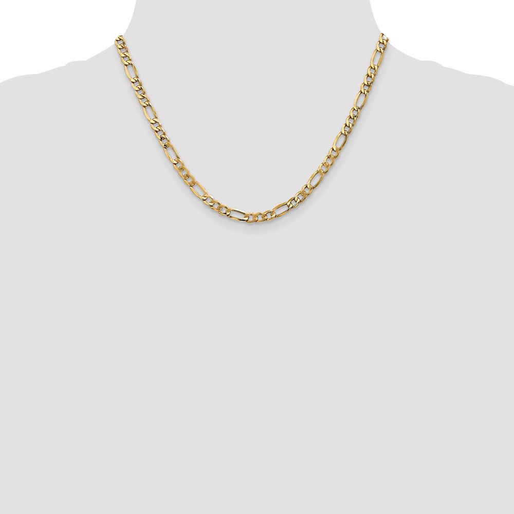 10k 5.35mm Semi-Solid Figaro Chain - Product Photo