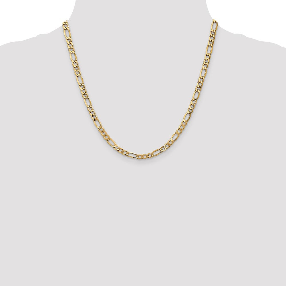 10k 5.35mm Semi-Solid Figaro Chain - Product Photo