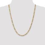 10k 5.35mm Semi-Solid Figaro Chain - Product Photo