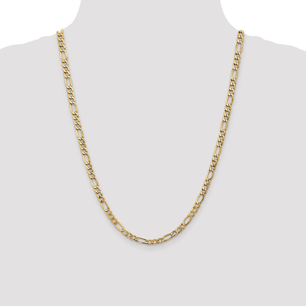 10k 5.35mm Semi-Solid Figaro Chain - Product Photo