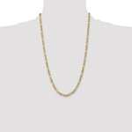 10k 5.35mm Semi-Solid Figaro Chain - Product Photo