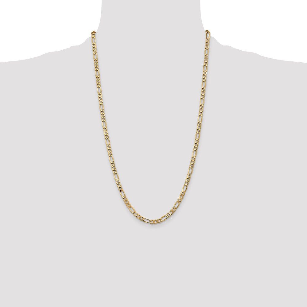 10k 5.35mm Semi-Solid Figaro Chain - Product Photo