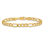 10k 5.35mm Semi-Solid Figaro Chain - Product Photo