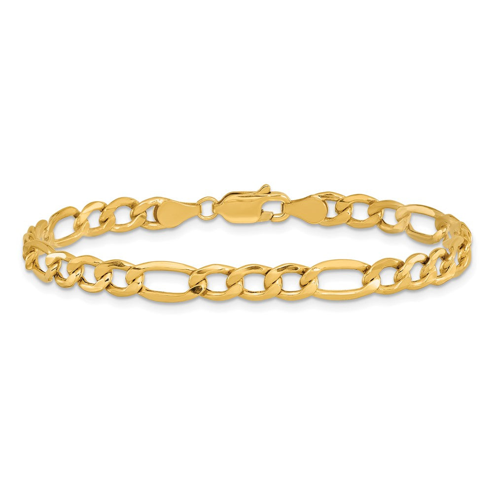 10k 5.35mm Semi-Solid Figaro Chain - Product Photo