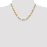 10k 6.25mm Semi-Solid Figaro Chain - Product Photo