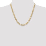 10k 6.25mm Semi-Solid Figaro Chain - Product Photo
