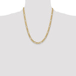 10k 6.25mm Semi-Solid Figaro Chain - Product Photo