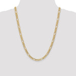 10k 6.25mm Semi-Solid Figaro Chain - Product Photo