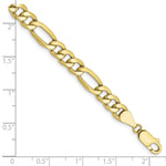 10k 6.25mm Semi-Solid Figaro Chain - Product Photo