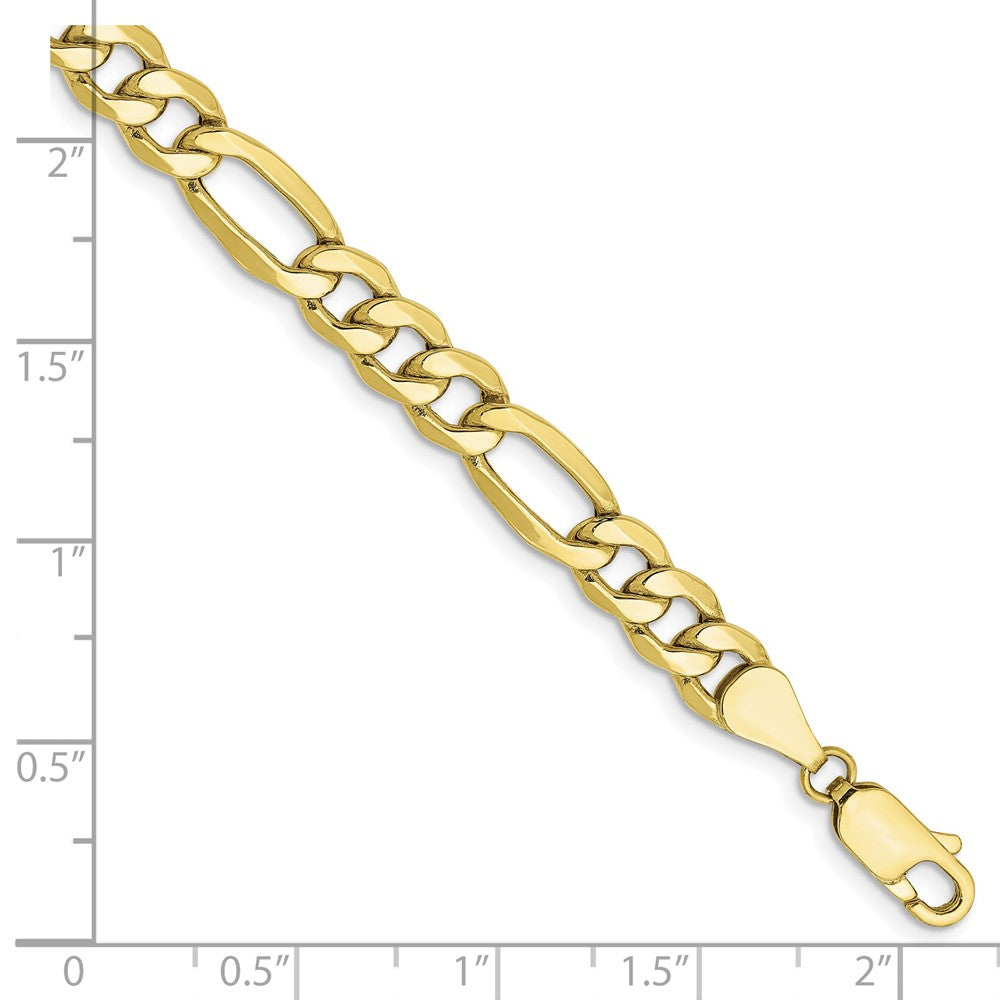 10k 6.25mm Semi-Solid Figaro Chain - Product Photo