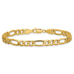 10k 6.25mm Semi-Solid Figaro Chain - Product Photo