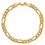 10k 6.25mm Semi-Solid Figaro Chain - Product Photo