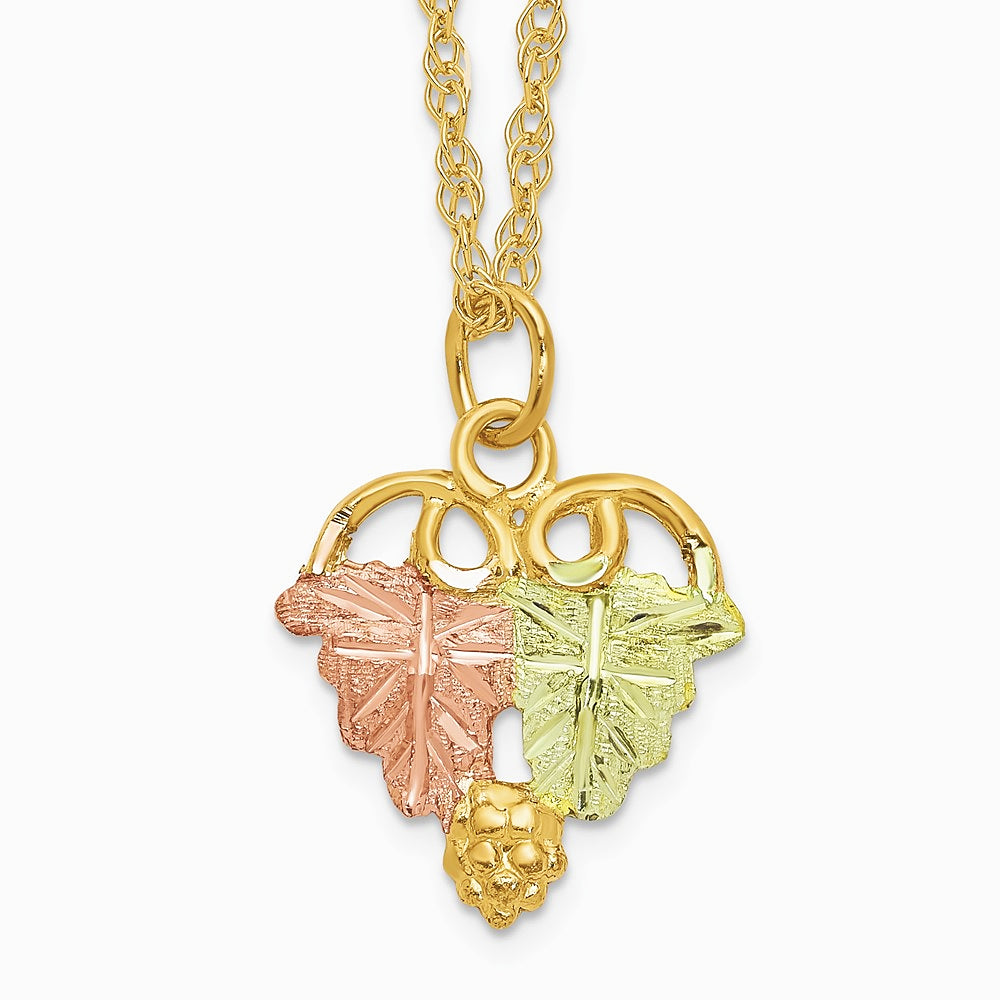 10K Tri-Color Black Hills Gold Necklace - Product Photo