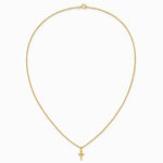 10K Tri-Color Black Hills Gold Cross Necklace - Product Photo