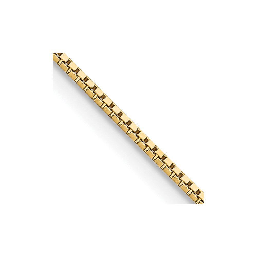 10K Yellow Gold .95mm Box Chain Necklace 16"-30"