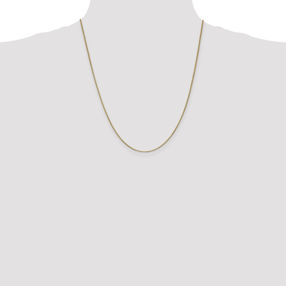 10k 1mm Box Chain - Product Photo