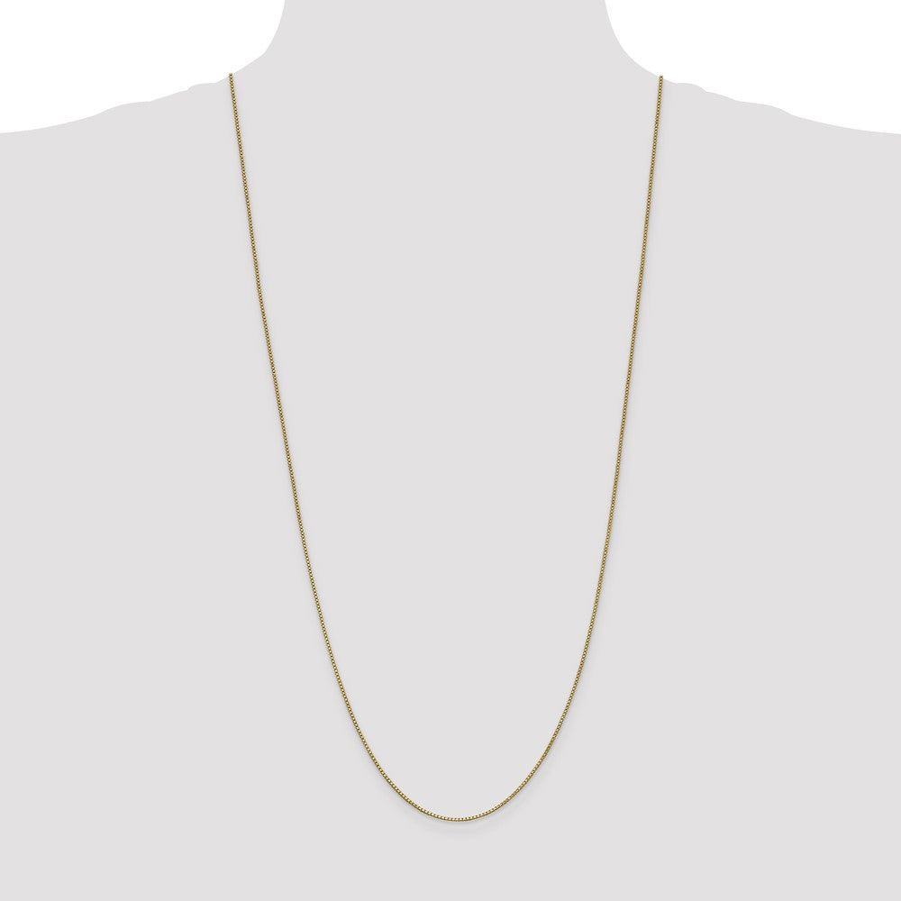 10k 1mm Box Chain - Product Photo