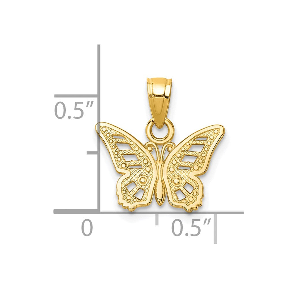 10k Butterfly Charm - Product Photo