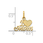 10K Yellow Gold MOM Charm - Product Photo