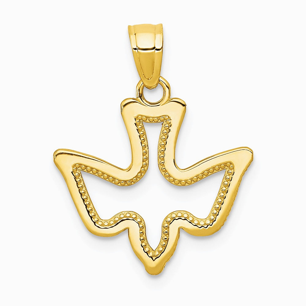 10K Yellow Gold Dove Charm