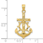 10k Mariner Crucifix Pendant - Product Photo