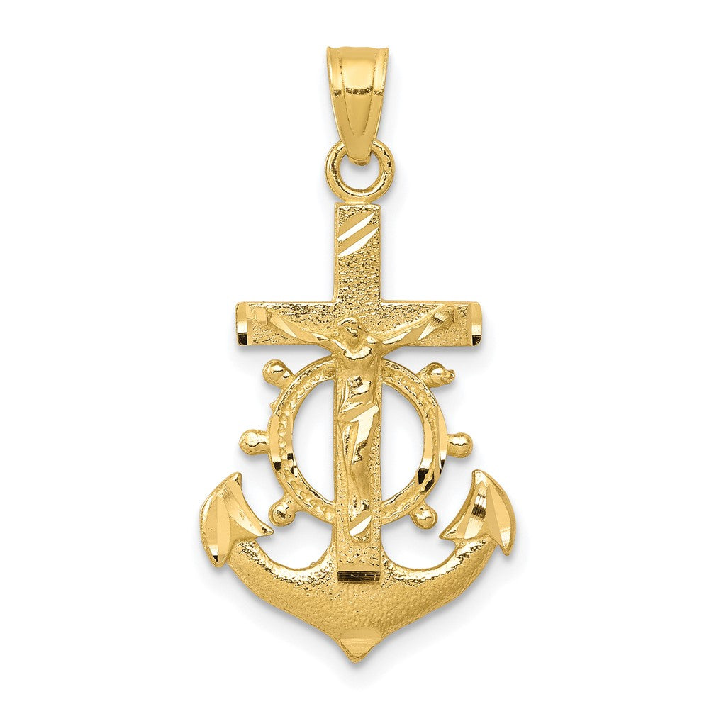 10k Mariner Crucifix Pendant - Product Photo