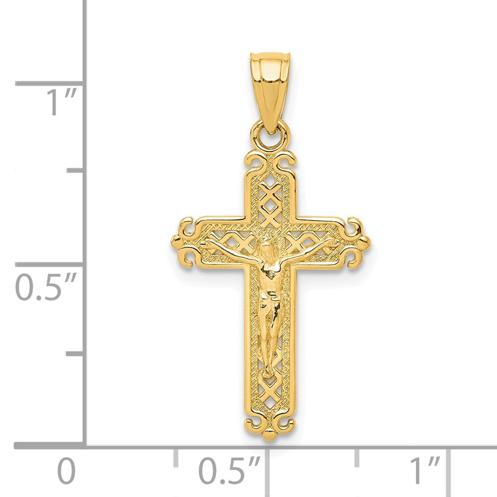 10k Crucifix Pendant - Product Photo