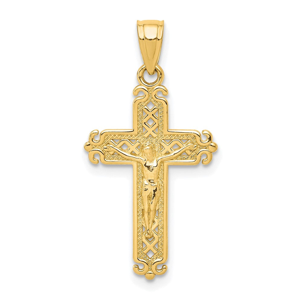 10k Crucifix Pendant - Product Photo