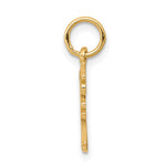 10K Yellow Gold DADDYS LITTLE GIRL Charm - Product Photo