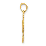 10k Budded Cross Pendant - Product Photo